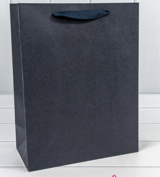 Пакет подарочный Крафт Синий 25,5*33*12,5 230г 1/20 1/240 фото 1