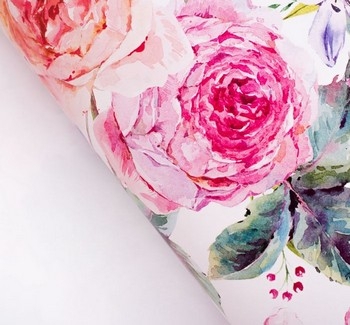 Бумага упаковочная глянцевая «Летние цветы», 70 × 100 см 2505168 фото 1