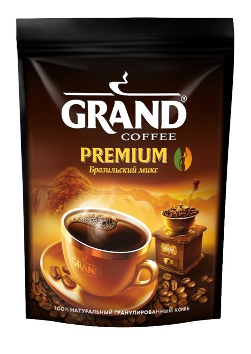 Кофе GRAND PREMIUM  натуральный растворимый сублимир, м/у 75 г фото 1