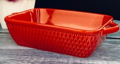 118-091 Прямоугольное блюдо для запекания 24см в под.уп.(х12)Фарфор фото 1