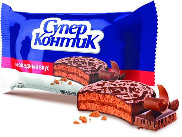 Печенье КОНТИ супер-конти с шоколадным вкусом 100 г фото 1