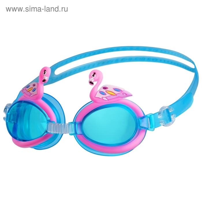 Очки для плавания, детские "Фламинго", цвета микс 4128411 фото 1