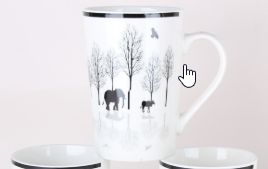 Кружка 420мл Африка (микс 4 диз) кратно 12 фото 1