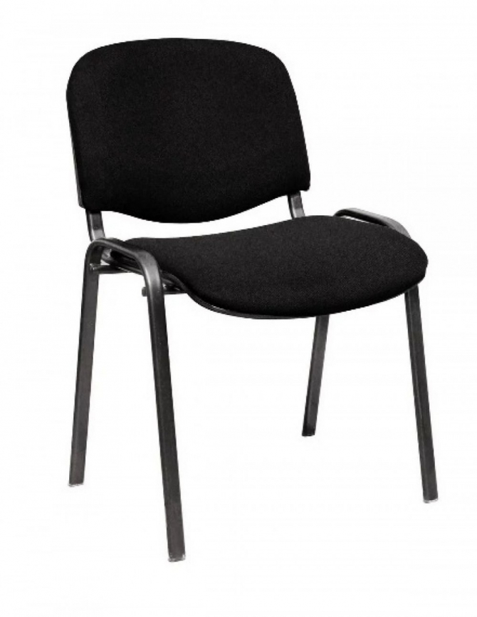 Стул OLSS стул ИЗО цвет В-14 черный/серый, рама черная фото 1