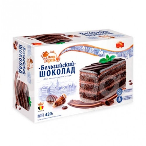 Торт ЧЕРЕМУШКИ Бельгийский шоколад 420 г (6 шт/уп) фото 1
