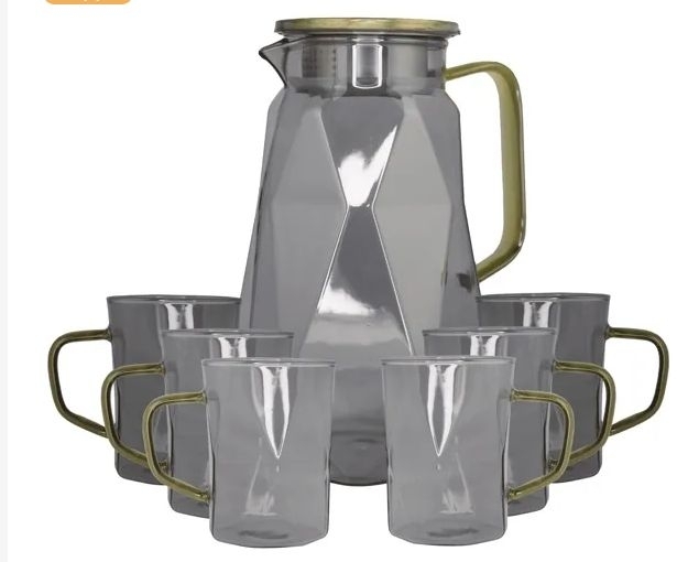 160-259 Набор графин 1700мл и 6 стаканов в под.уп.(х8) фото 1