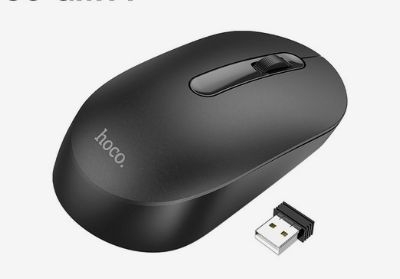 Мышь Hoco GM14, беспроводная (2.4), оптическая, 1200 dpi, черная   7686817 фото 1