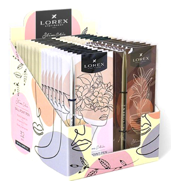 Ручка шариковая автоматическая " Lorex " Slim chic Contour love синяя 0,7мм, металлический корпус, а фото 1