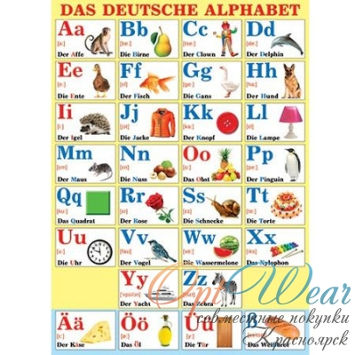 Плакат " Мир открыток " 0-02 А2 Das deutshe alphabet фото 1