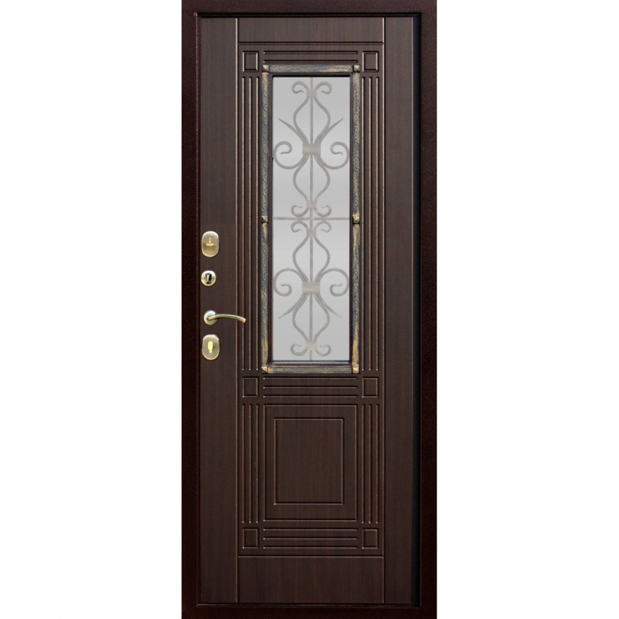 Дверь металлическая ВЕНЕЦИЯ венге 860 левая  фото 3