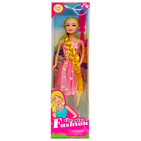Кукла " The Girl Fashion " Beautiful girl, в наборе: кукла 29см, расческа, картонная упаковка, 8*32, фото 1