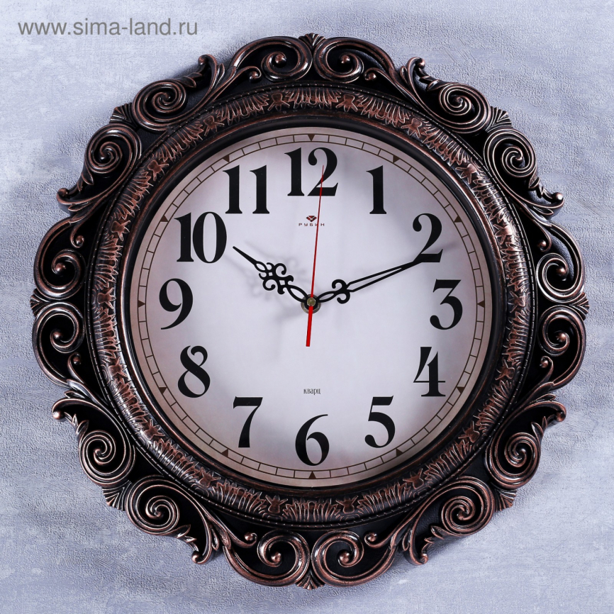 Часы настенные, серия: Классика, "Витсанд", черная бронза, 40.5 см 4551247 фото 1