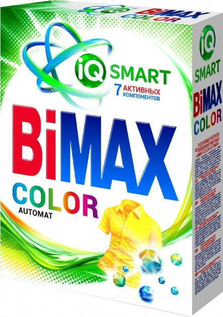 Стиральный BiMax  порошок 400г автомат цветной *24 фото 1