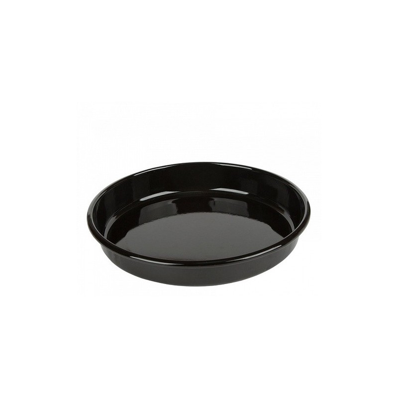 Противень круглый Centek CT-1590-12 (черная эмаль) ДИАМЕТР 30 см, высота 5 см, сталь 0,7 мм фото 1
