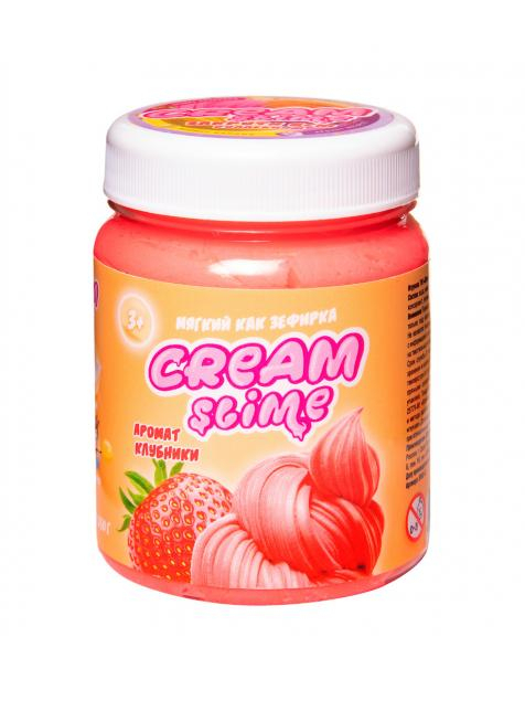 Игрушка ТМ "Slime" Cream-Slime с ароматом клубники, 250 г фото 1