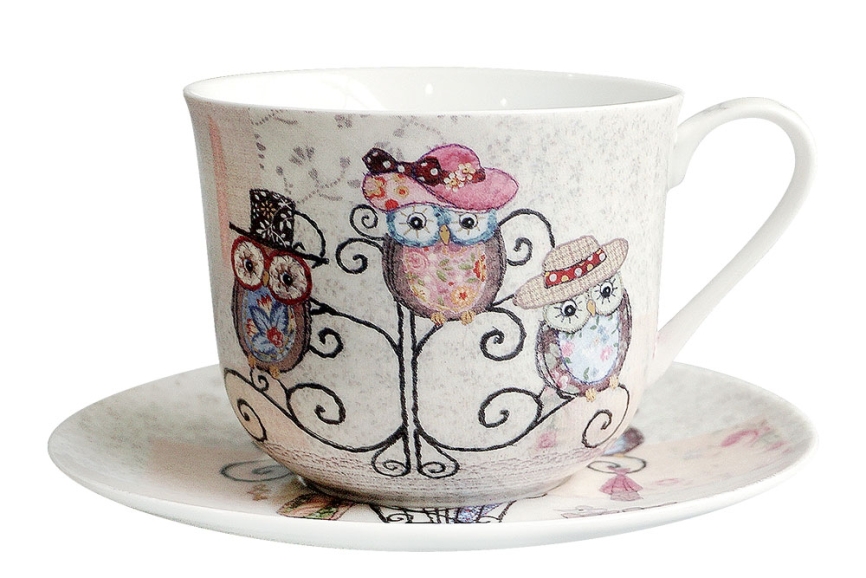 Owl Hatstand Пара чайная 370мл Jumbo фото 1