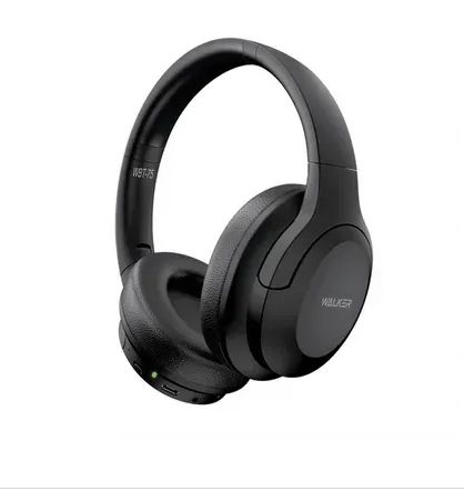 Наушники полноразмерные беспроводные WALKER Bluetooth WBT-75, черные фото 1