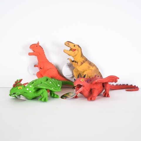 Животные в коробке драконы резиновые 12 шт/уп, цена за шт. 7208 (MA).X фото 1