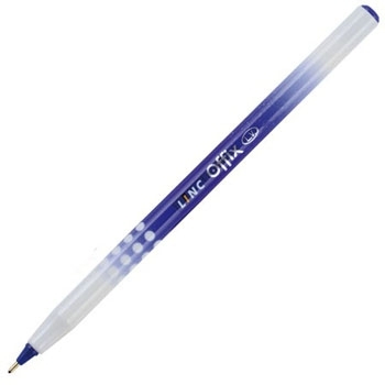 Ручка шариковая " Linc " Offix синяя 1,0мм одноразовая, непрозрачный цветной корпус фото 1