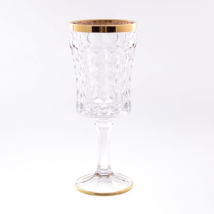 Набор бокалов для вина Crystalite Bohemia Diamond 200 мл (6 шт) фото 1