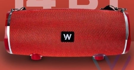 Колонка портативная WALKER WSP-160, Bluetooth, 7Вт*2, красная фото 1