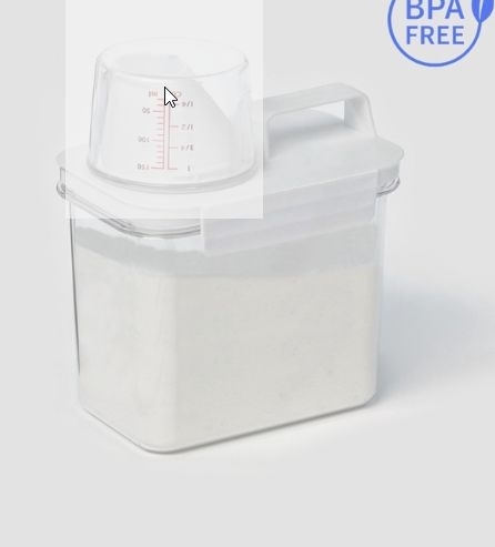 Контейнер-органайзер для стирального порошка и кондиционера с мерным стаканом, 1800 мл   10777803 фото 1