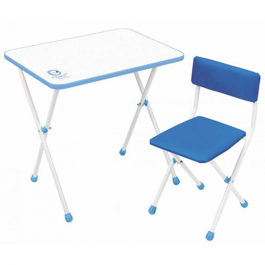 Стол+стул для детей КНД1/Г голубой /Ника/ фото 1
