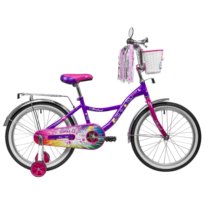 Велосипед 20" NOVATRACK LITTLE GIRLZZ, фиолетовый 10323053 фото 1