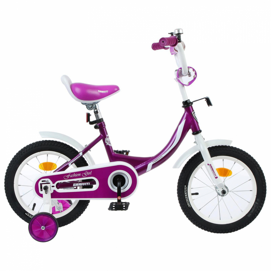 Велосипед 12" Graffiti Fashion Girl, цвет бордовый 4510659 фото 1