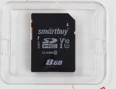 Карта памяти Smartbuy microSD, 8 Гб, SDHC, класс 10 чт до 25 Мб/с, зап до 18 Мб/с 10797679 фото 1