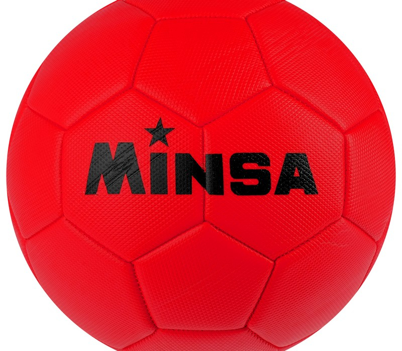 Мяч футбольный MINSA, размер 5, вес 350 гр, 32 панели, 3 х слойный, цвет в асс   4481929 фото 1