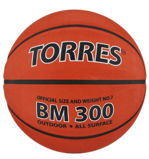 Мяч баскетбольный Torres BM300, B02017, размер 7 533836 фото 1