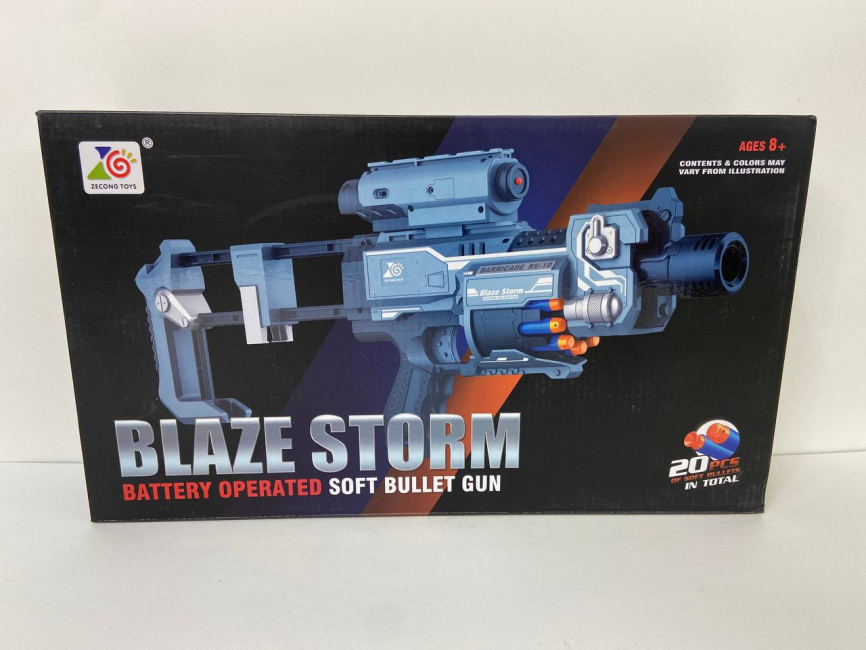 Бластер Blaze 7083ZC с безопасными пулями, в коробке фото 1