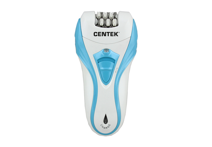 Эпилятор Centek CT-2191 (синий+белый)  10Вт, 2 НАСАДКИ (+бритва), 2 скорости, до 30 мин., LED фото 1