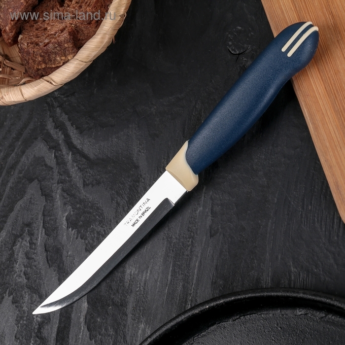 Нож TRAMONTINA Multicolor для стейка, лезвие: 12,5 см, сталь AISI 420 23527/215 фото 2