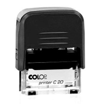 Штамп стандартный " Colop " Входящий №, корпус черный, Printer C20 фото 1