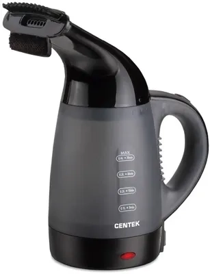 Отпариватель ручной Centek CT-2381 (сер/черн) + чайник 1000Вт, 400мл, 15г/мин, регулятор мощности фото 1