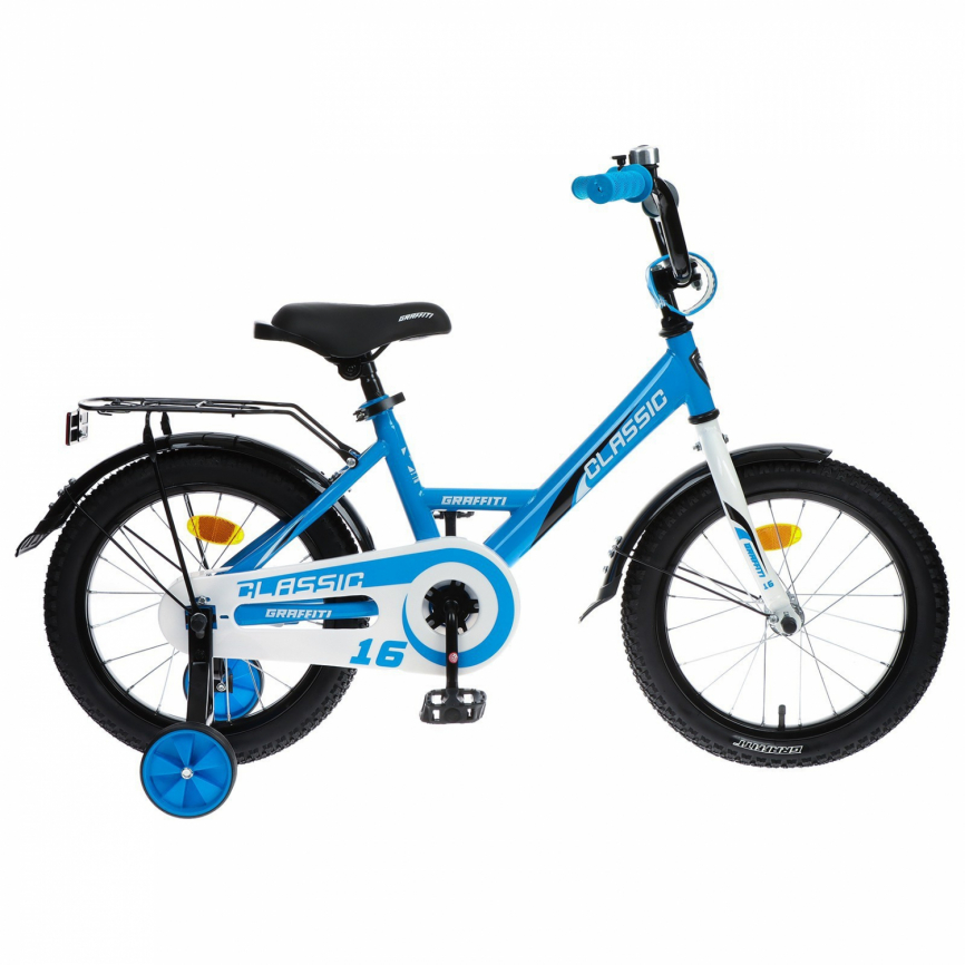 Велосипед 14" Graffiti Classic, цвет синий/белый 7642814 фото 1