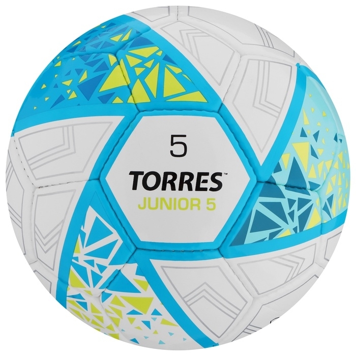 Мяч футбольный TORRES Junior-5, F323805, р.5 (вес 390-410 г, глянц.ПУ, ручная сшивка) 6935928 фото 1