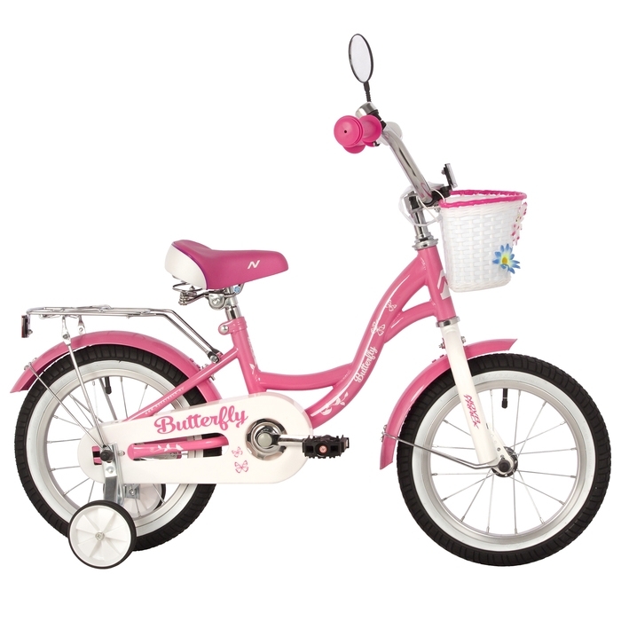 Велосипед 14" NOVATRACK BUTTERFLY, розовый 10323019 фото 1