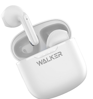 Наушники беспроводные WALKER WTS-33, BT V5.3, белые фото 1