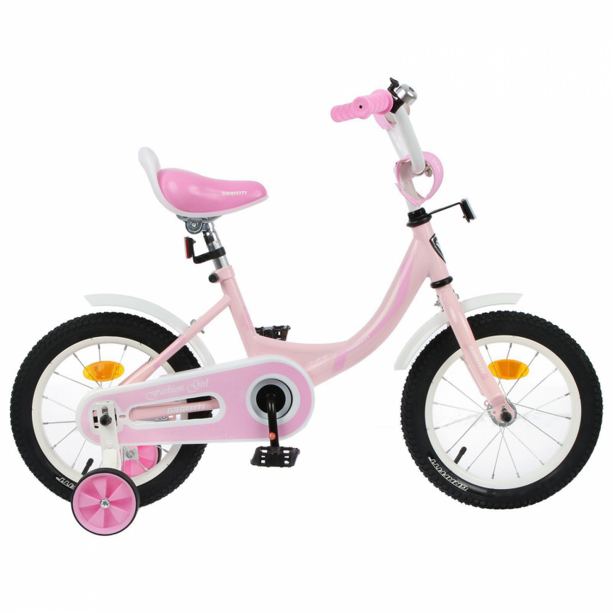 Велосипед 12" Graffiti Fashion Girl, цвет розовый 4510657 фото 1