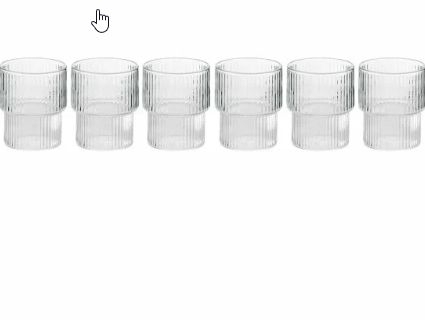 Набор стаканов JEWEL Сильва 320 мл 6 предметов (боросиликатное стекло) фото 1