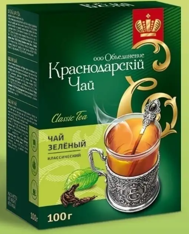 Чай КРАСНОДАРСКИЙ зеленый ароматный 100 г фото 1