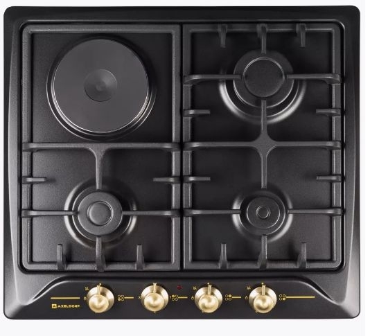 Варочная поверхность AXELDORF GH-0614-2 RETRO BLACK фото 1