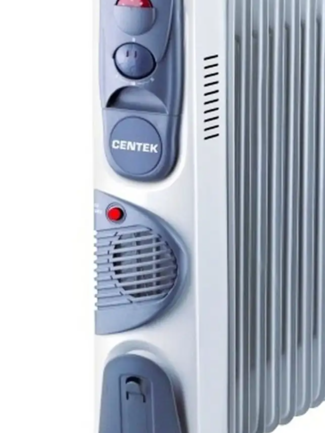 Масляный обогреватель Centek CT-6203-9 секц.(20м) 2400Вт, ТУРБО-вентилятор, 3 режима, терморегулятор фото 1