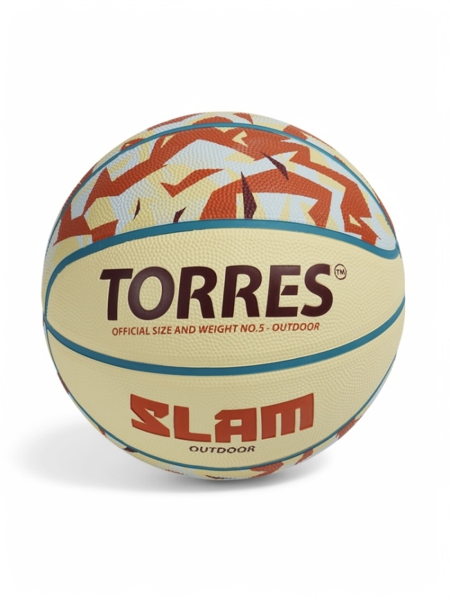 Мяч баскетбольный TORRES Slam, B023145, р. 5    856721 фото 1