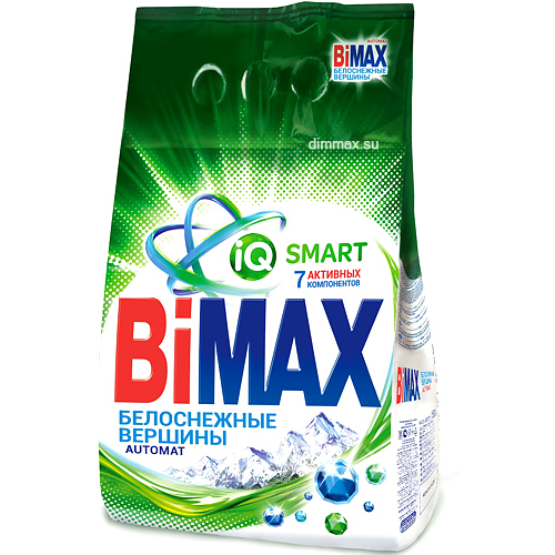 BiMax порошок для стирки белоснежные вершины 1,5 кг фото 1