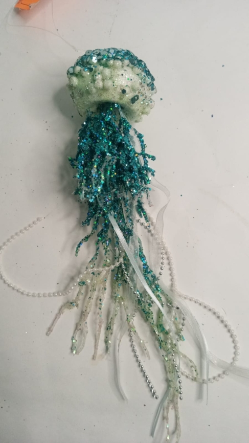 Ёлочное украшение медуза бел 20-150 фото 1