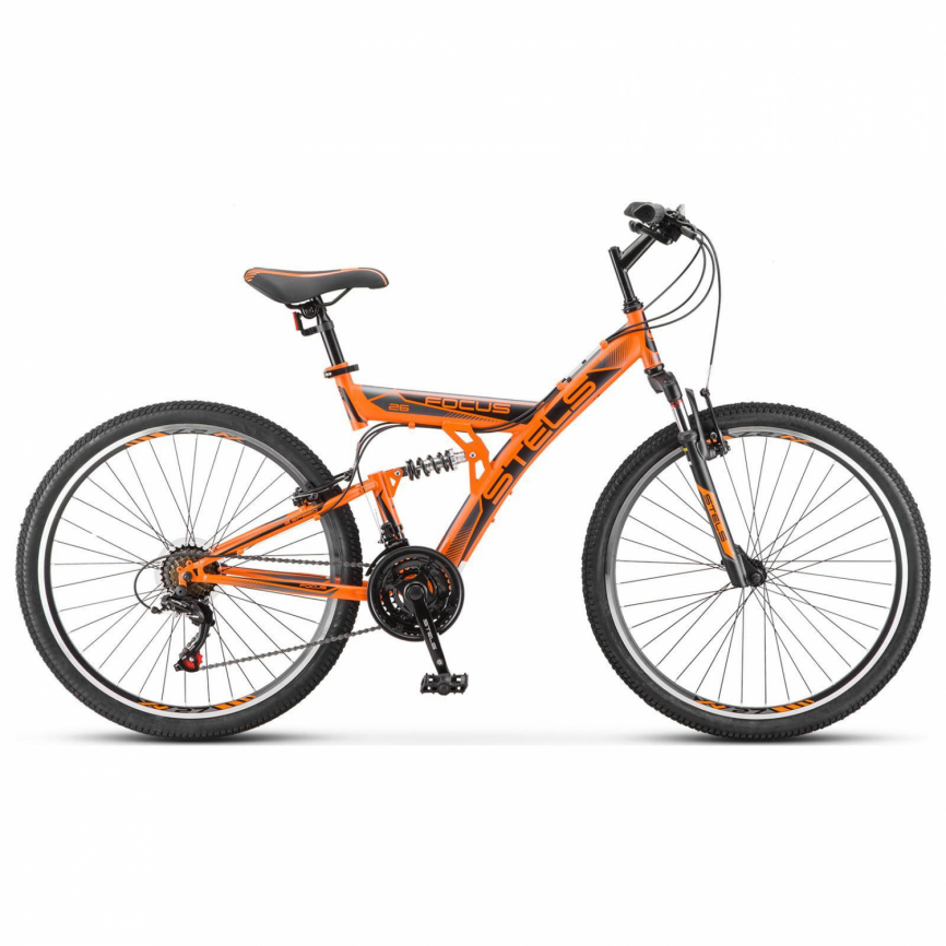Велосипед 26" Stels Focus V, V030, цвет оранжевый/черный, размер 18" 6581343 фото 1